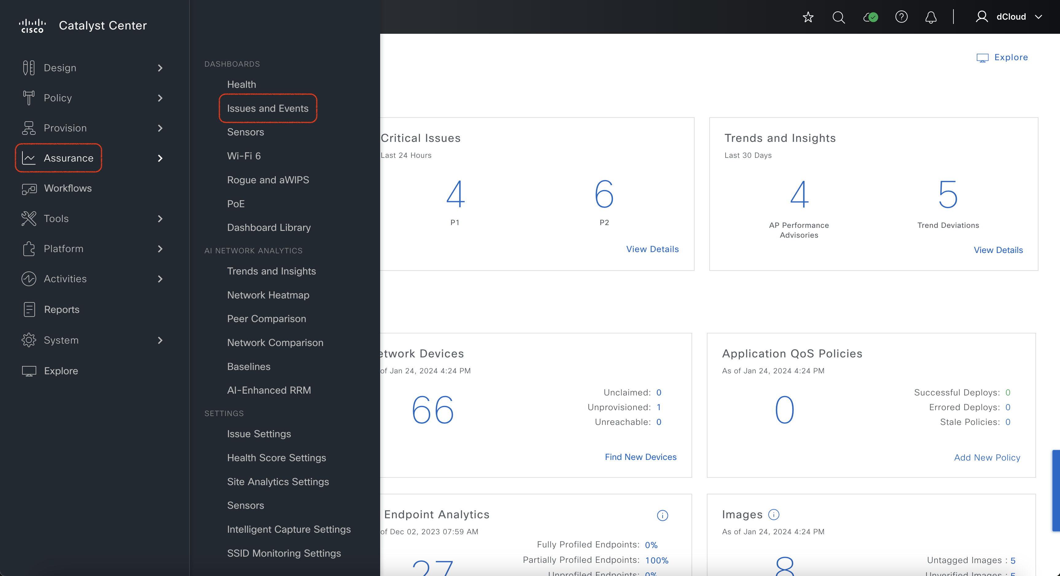 AI-Driven issues - Hamburger menu